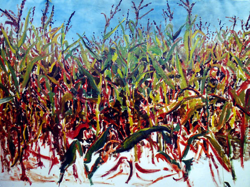Damn field  Öl auf Leinwand 130 x 160 cm 2005 