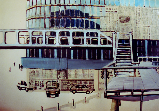 Hafencity  Öl auf Leinwand 70 x 100 cm 2006