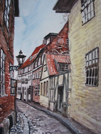 In der Techt  Aquarell auf Papier 20 x 30 cm 2006