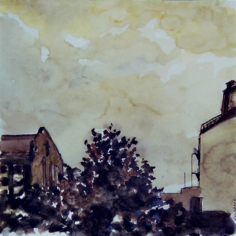 London1  Aquarell auf Papier 30 x 30 cm 2005