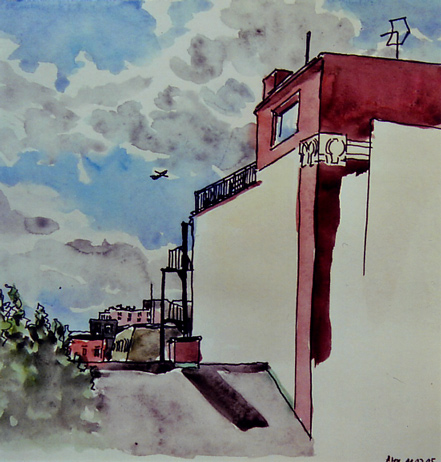 London3  Aquarell auf Papier 30 x 30 cm 2005